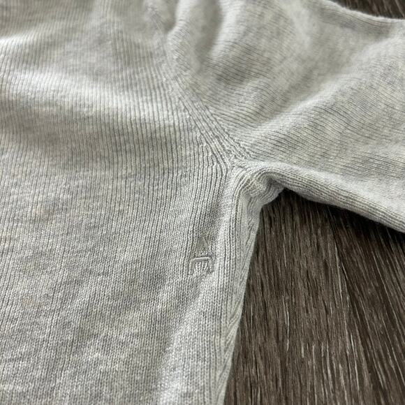 EUC ADAY Like A Glove Bodysuit High Neck Short Sleeve‎ Gray Merino Wool Size XS - Picture 10 of 16